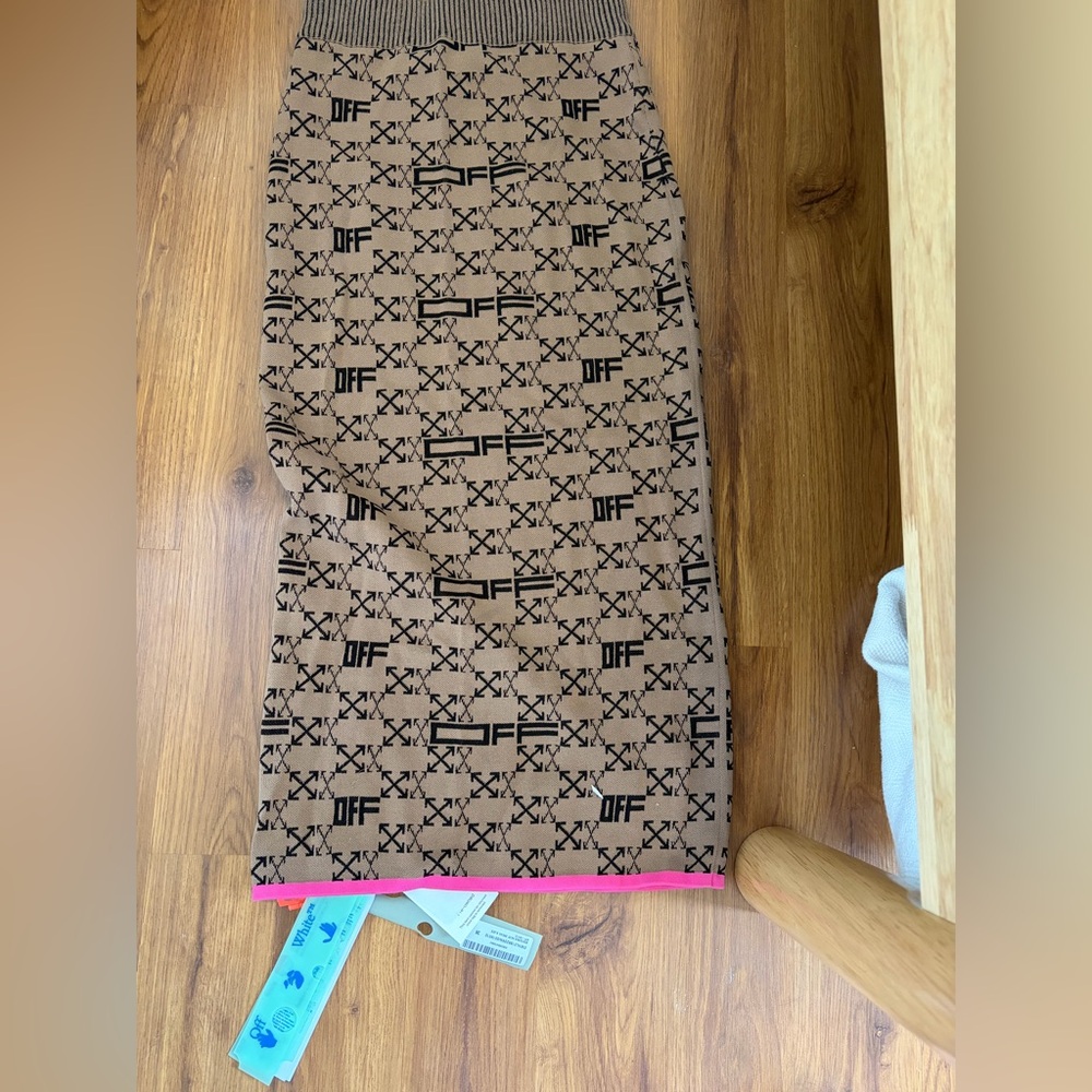 OFF-WHITE MONOGRAM SKIRT